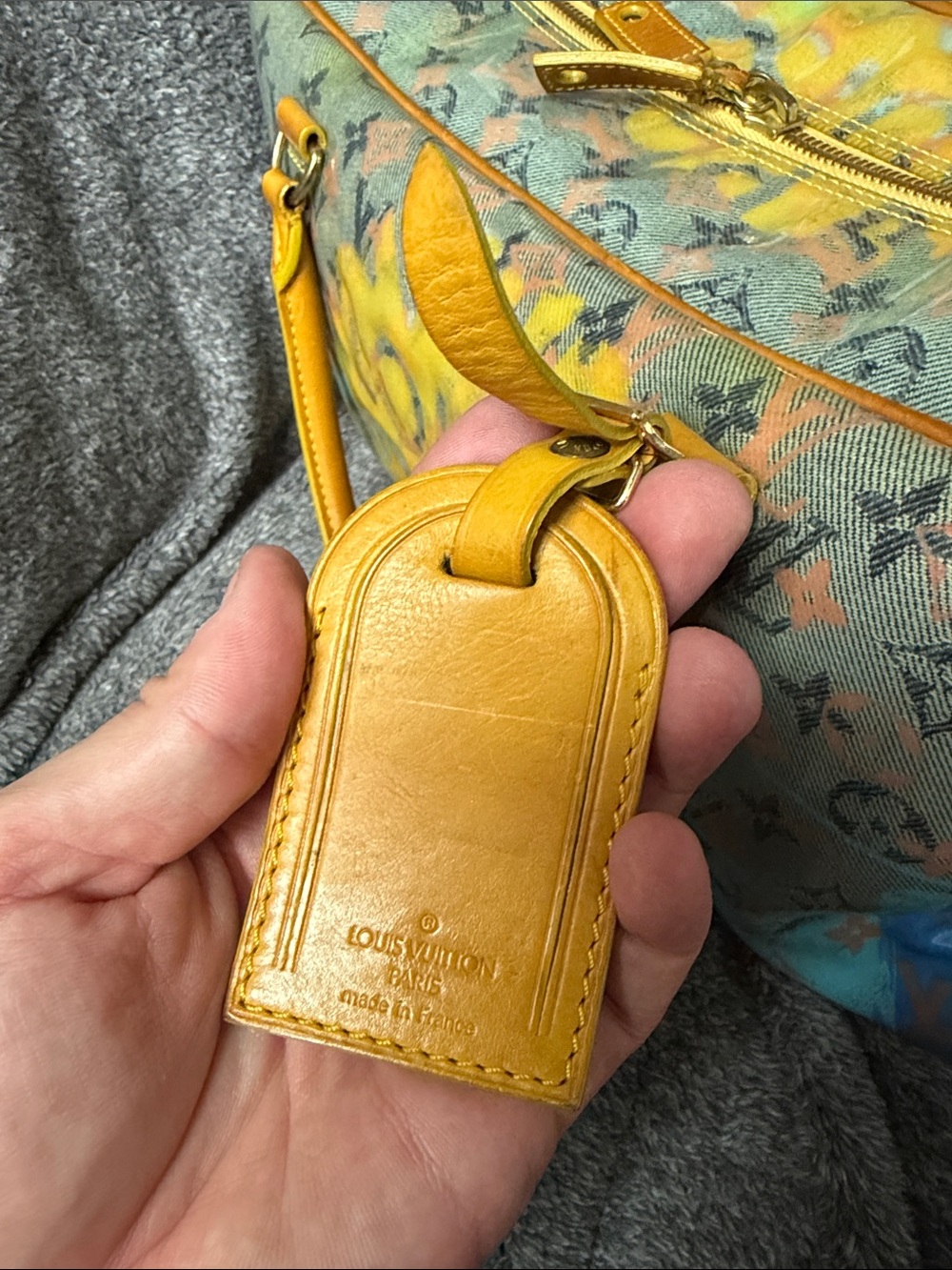 Louis Vuitton Richard Prince Jaune Denim Defile PM weekend bag - Picture 5 of 6